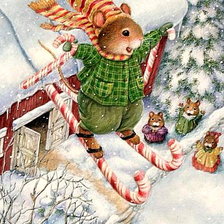 Схема вышивки «зима»