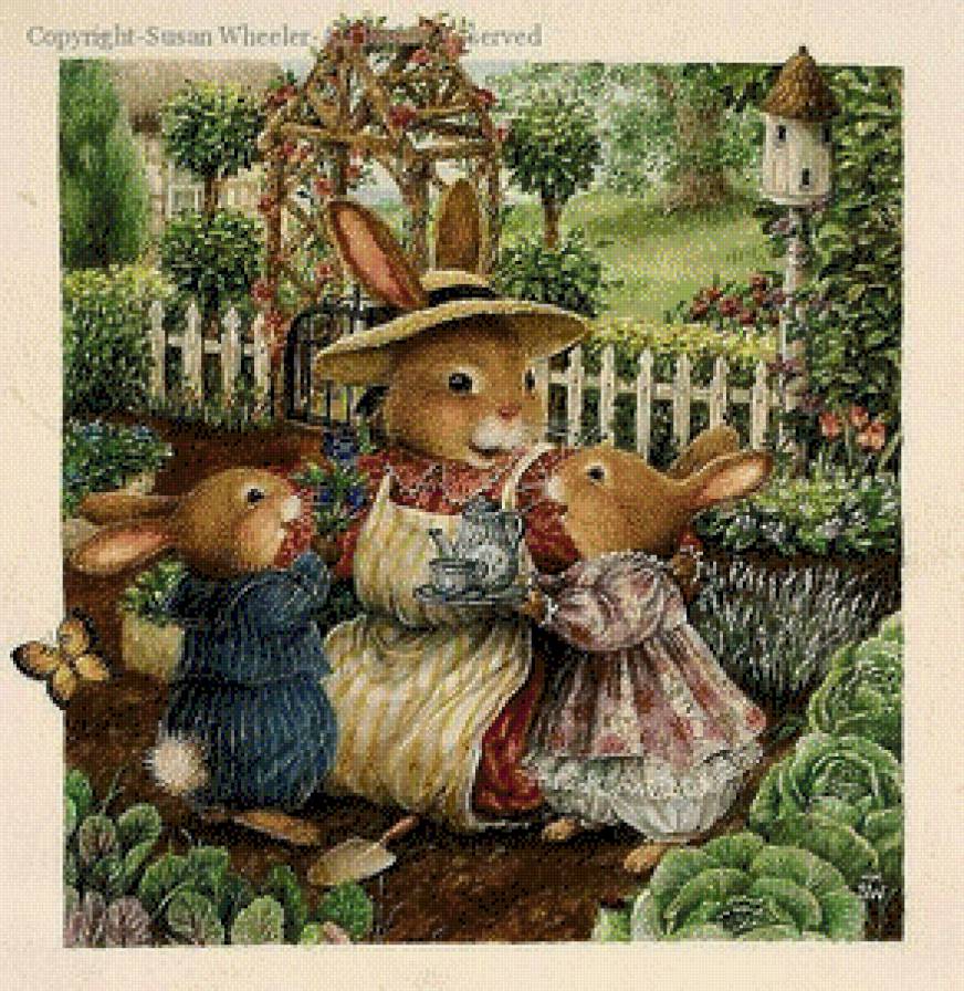 мама - зайчики, лето - предпросмотр