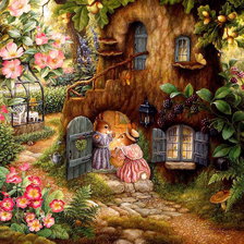 Схема вышивки «в саду»