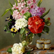 Схема вышивки «старинная картина»