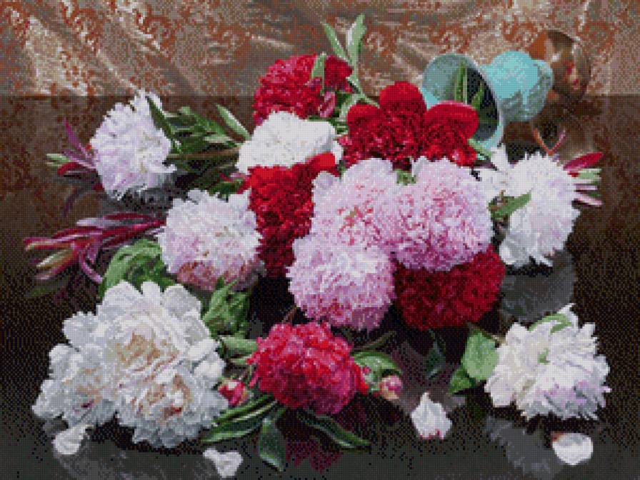 Серия "Букет" - букет, цветы, пионы - предпросмотр