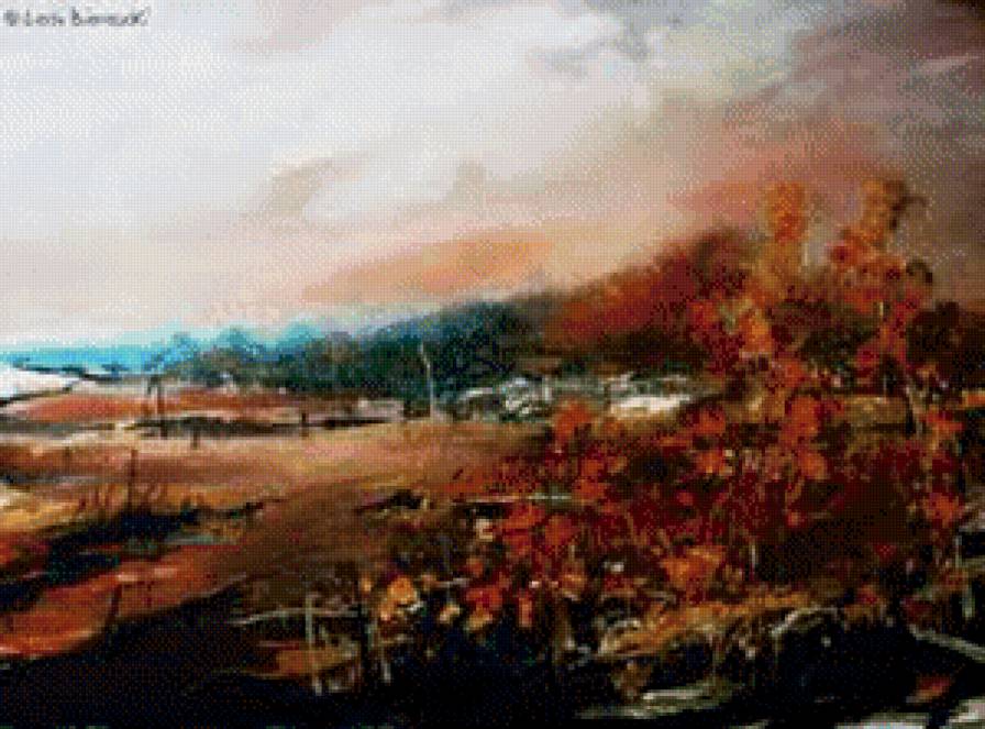 Jesienny pejzaz - ocen, ziwopis - предпросмотр