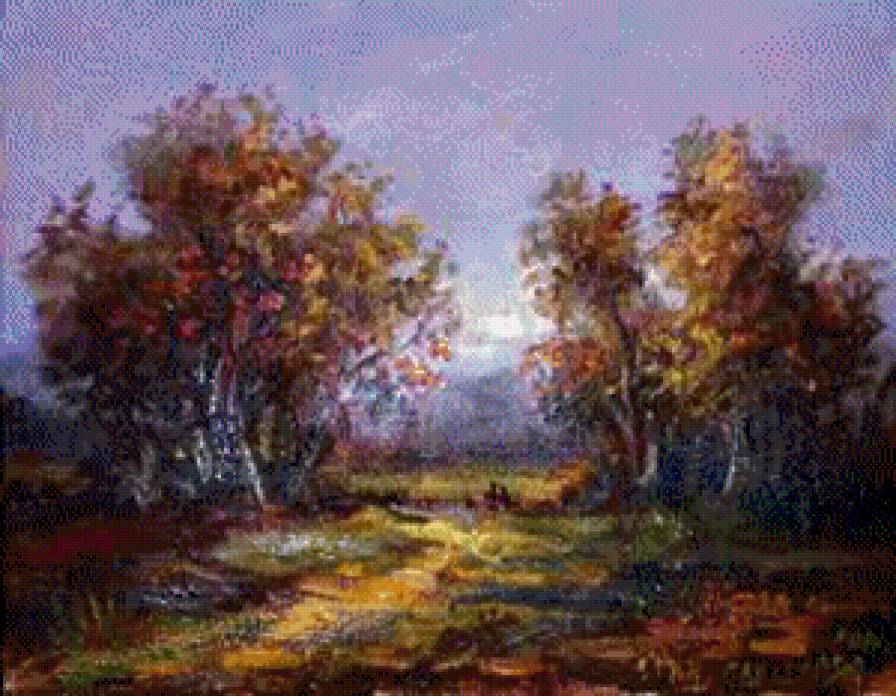 Jesienny pejzaz - ziwopis, ocen - предпросмотр