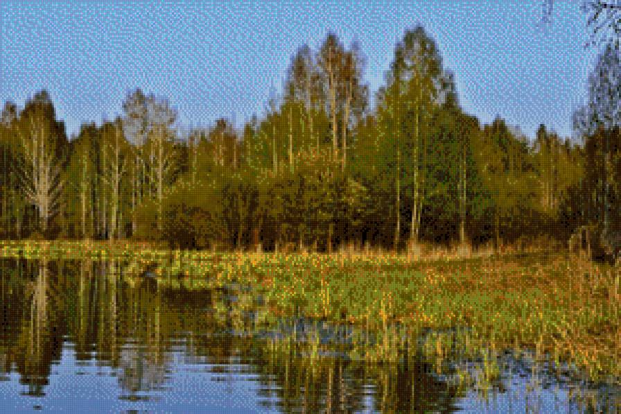 серия "пейзажы" - природа.пейзаж.река.лес - предпросмотр