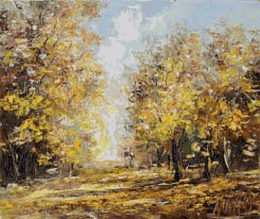 Jesienny pejzaz - ocen, ziwopis, pejzaz - предпросмотр