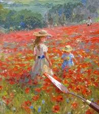 Схема вышивки «Maki na lące»