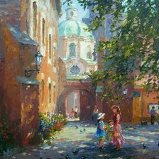 Схема вышивки «gorod,ziwopis»