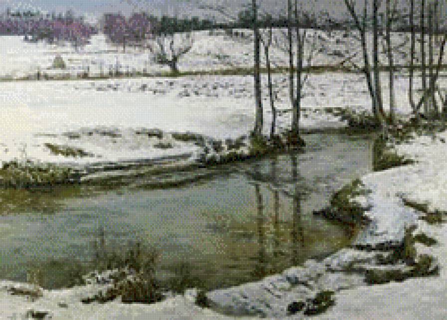 rosstapliwania - zima, pejzaz - предпросмотр