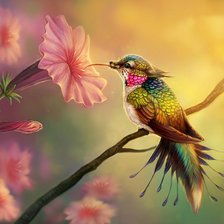 Схема вышивки «птичка»