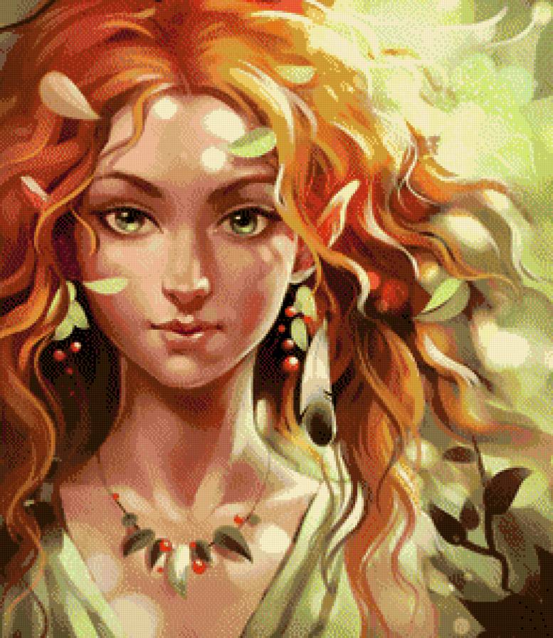 лесная нимфа - девушка жэнщина - предпросмотр