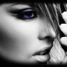 Схема вышивки «Девушка»