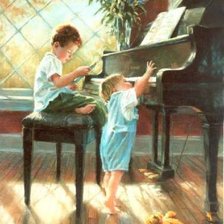 Схема вышивки «маленькие музыканты»