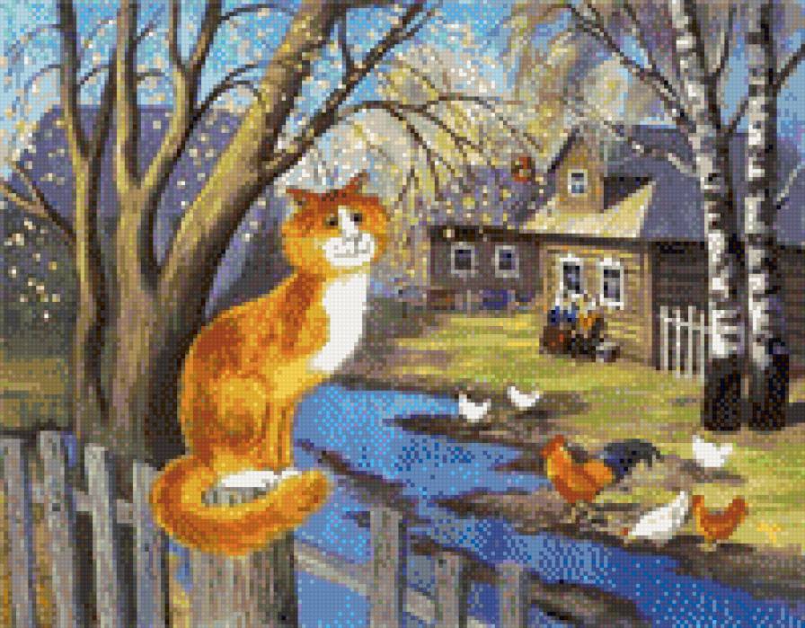 рыжий кот - предпросмотр