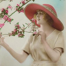 Схема вышивки «Девушка»