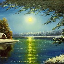 Схема вышивки «зимняя ночь»