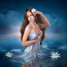 Схема вышивки «Русалка»