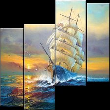 Схема вышивки «полиптих»