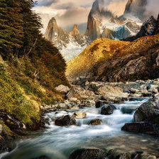 Схема вышивки «Пейзаж»