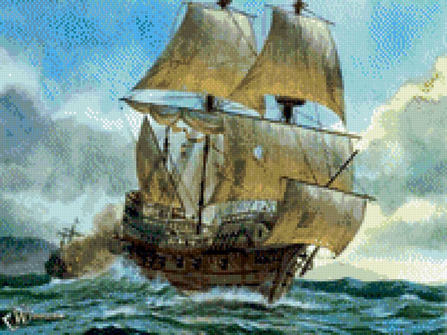 после боя - корабли, море - предпросмотр