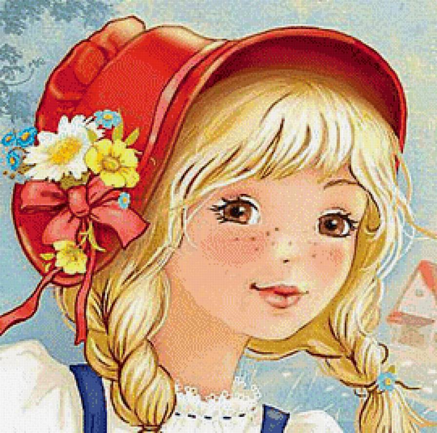 Девочка - портрет, девочка - предпросмотр