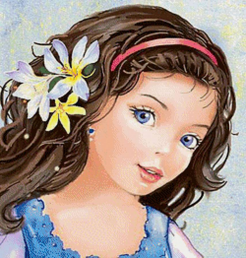 Девочка - девочка, портрет - предпросмотр