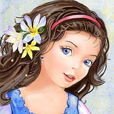 Схема вышивки «Девочка»