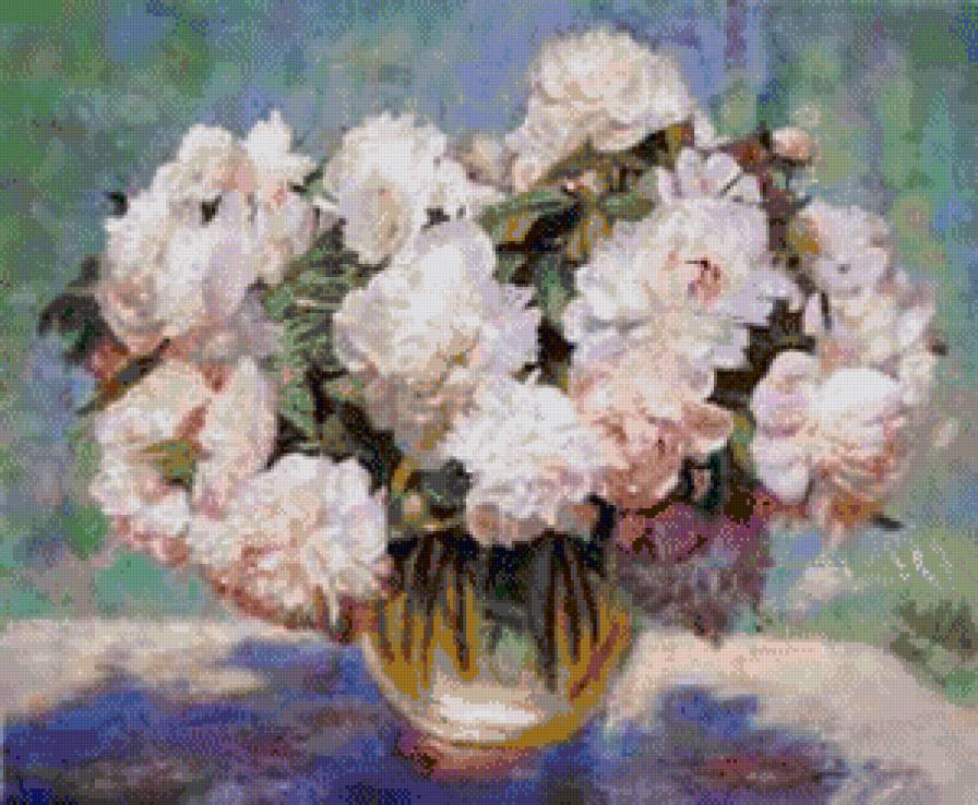 peonie - ziwopis, cwety - предпросмотр