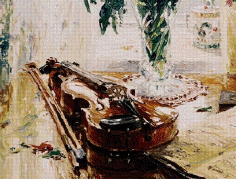 Martwa natura ze skrzypcami - naturmort - предпросмотр