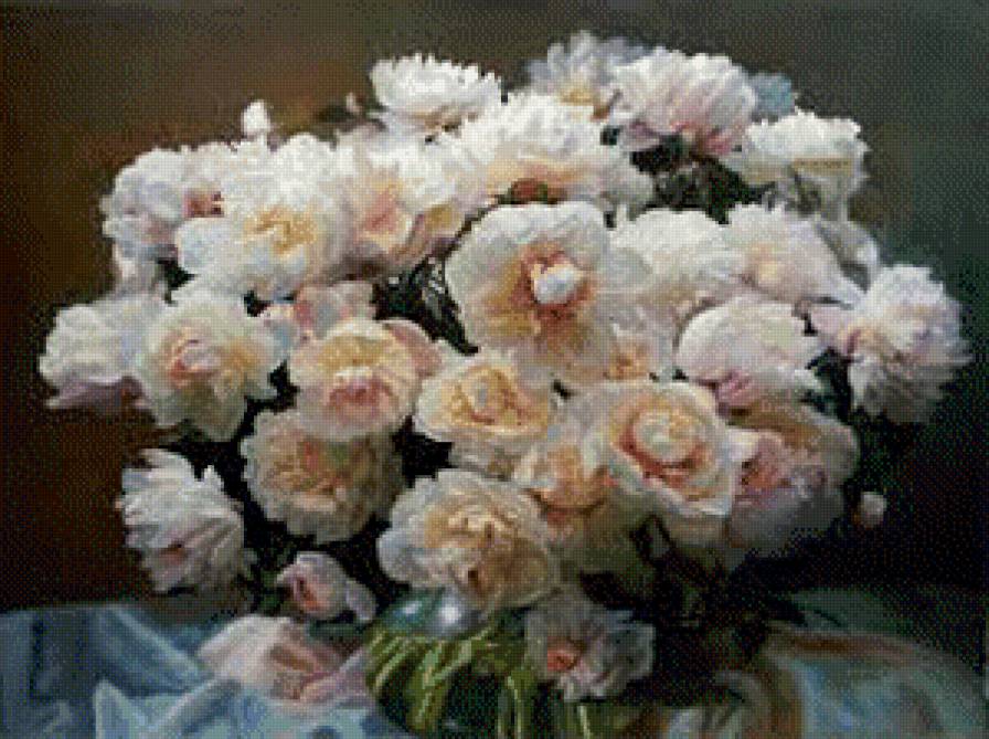 peonie - peonie, ziwopis, cwety - предпросмотр