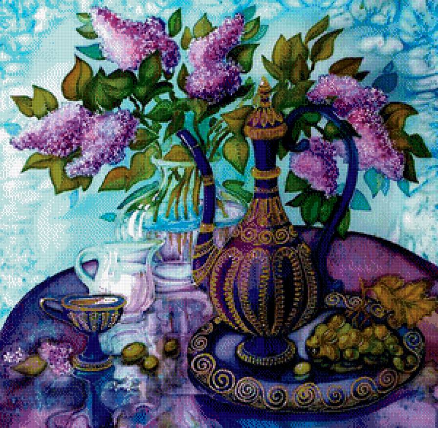 Сиреневый натюрморт - предпросмотр