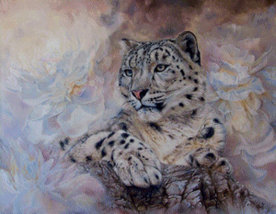 Барс - барс, цветы - предпросмотр