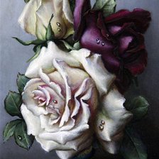 Схема вышивки «Розы»