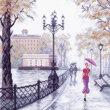 Схема вышивки «Осенний бульвар»