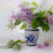 Схема вышивки «Сирень»