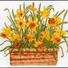 Схема вышивки «Нарциссы»