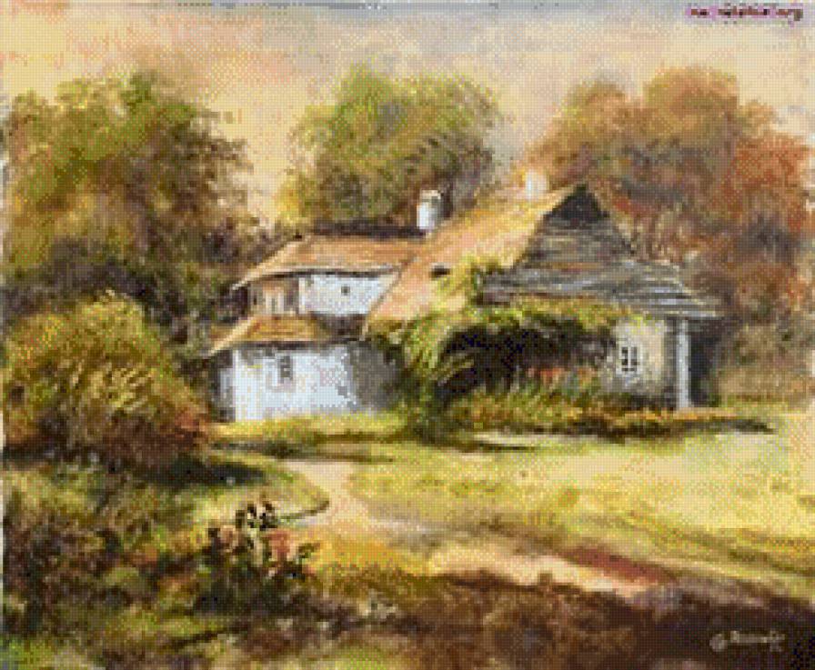 domik - domik, pejzaz - предпросмотр