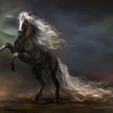 Схема вышивки «конь-ветер»