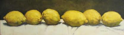 naturmort z cytrynami - naturmort, ziwopis - оригинал