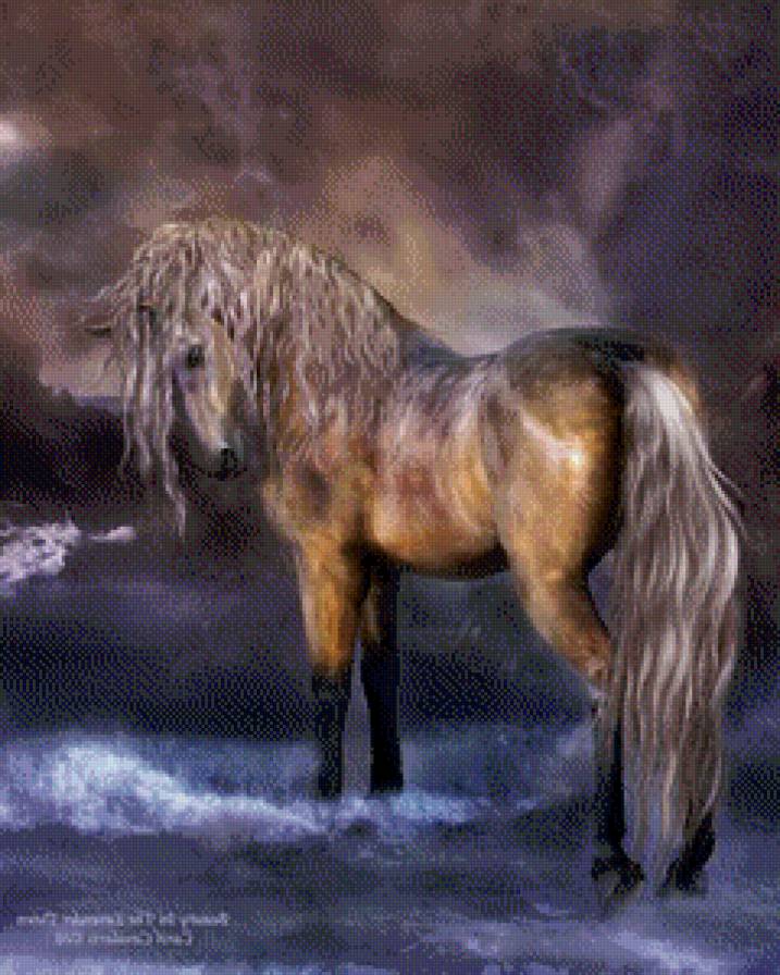 лунный конь - животные, лошадь, конь - предпросмотр