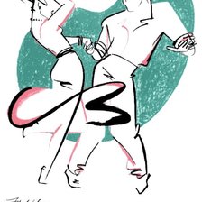 Схема вышивки «контур»