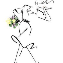 Схема вышивки «контур»