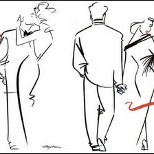 Схема вышивки «контур»