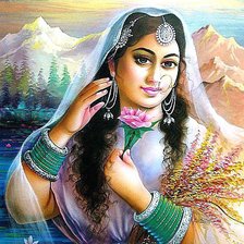 Схема вышивки «Индианка»