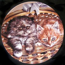 Схема вышивки «Котята»