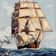 Схема вышивки «korablj»