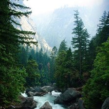 Схема вышивки «Горная речка»