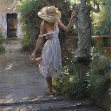 Схема вышивки «картина Висенте Ромеро Редонде»