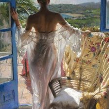 Схема вышивки «картина Висенте Ромеро Редонде»