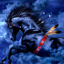 Схема вышивки «конь»