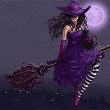 Схема вышивки «ведьмочка»